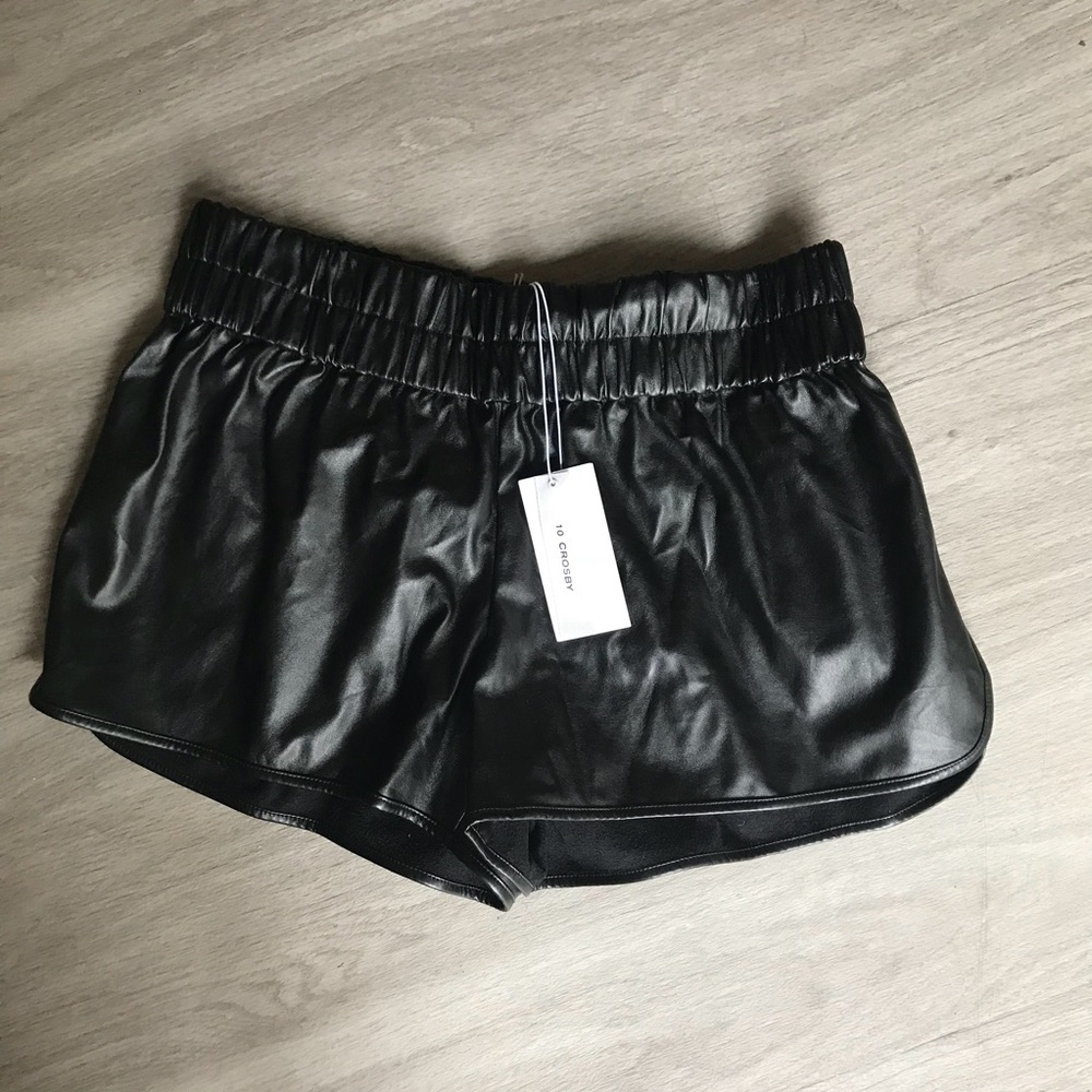 Derek Lam pleather shorts